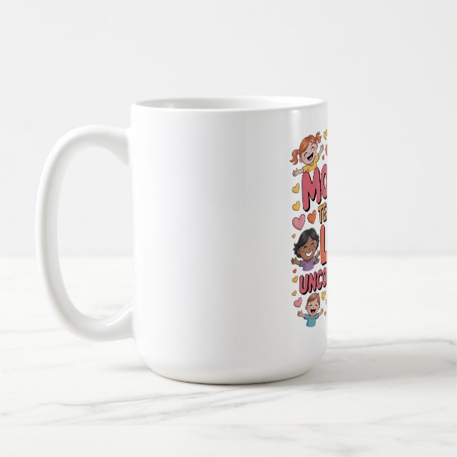 Mödrar lär oss att älska ovillkorligt kaffemugg (Vänster)