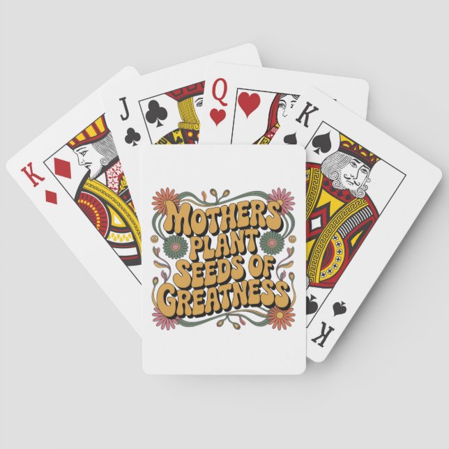 Mödrar planterar frön av storhet casinokort (Baksidan)