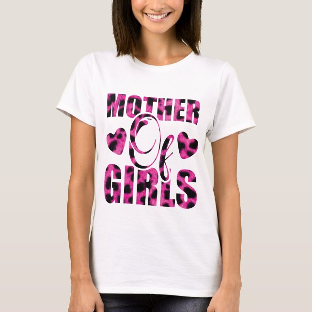 Mödrar till Flickor - Mors dag T Shirt (Framsida)