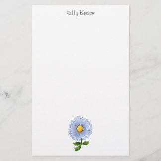 Mödrarblommor ·, Blåttblomma Brevpapper