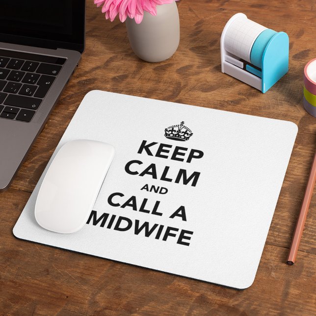 Mödravårdsbyrå Keep Calm Crown Skämt Musmatta (Skapare uppladdad)