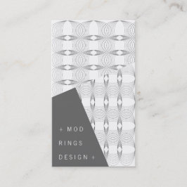 Modringar Enkel Geometrisk Mönster Modern Stilfull Visitkort
