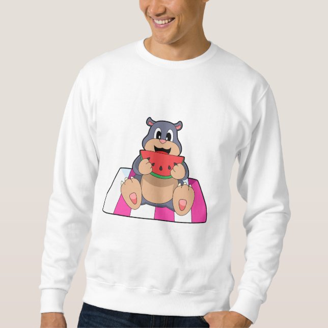 Modul med Watermelon.PNG Lång Ärmad Tröja (Framsida)