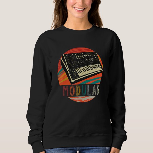 Modulär elektronisk musikinstrumentsynkroniserare t shirt (Framsida)