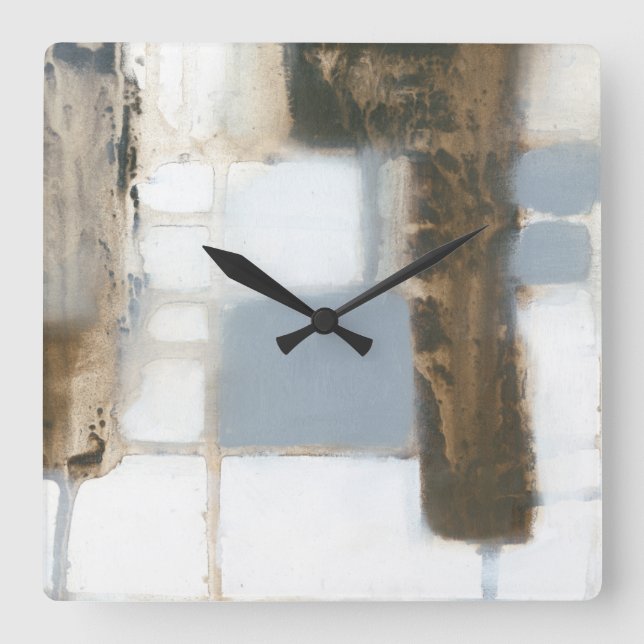 Modulär layout II Fyrkantig Klocka (Framsida)