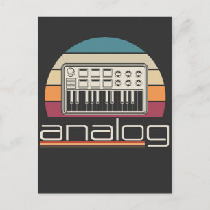 Modulär Synthesizer Acid Analog Synth Musician Vykort