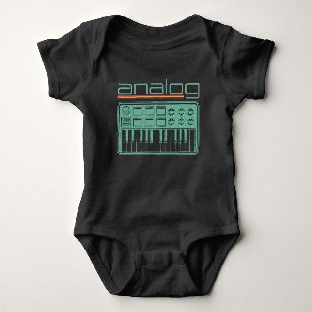 Modulär synthesizer Acid Analog Synth Synth T Shirt (Framsida)