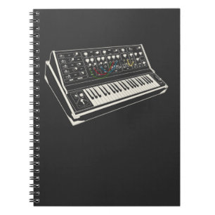 Modulär synthesizer Analog Retro Electronic Music Anteckningsbok
