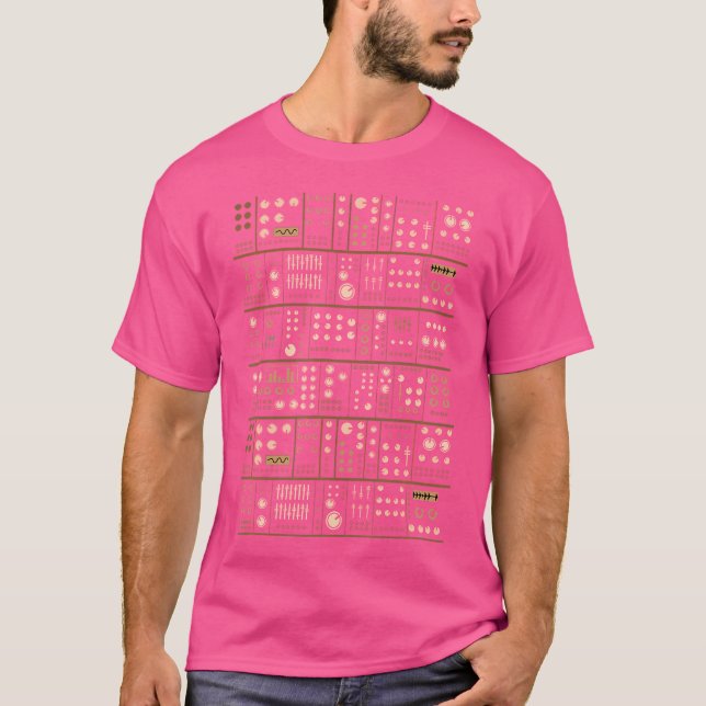 Modulär Synthesizer Dj Musiker Analog Synth T Shirt (Framsida)