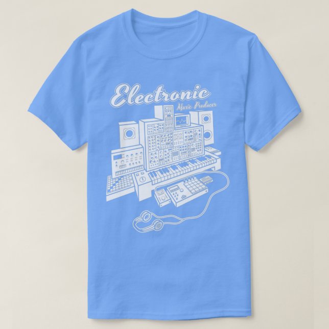 Modulär synthesizer for Electronic Music Producer T Shirt (Design framsida)