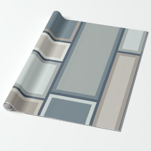 Modulärt Mid Centres Modern Geometric Mönster Presentpapper
