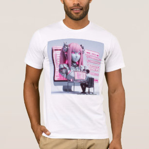 Moe 萌 え I Kärlek Chatbots Ai Robots Futuristiska D T Shirt