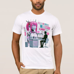 Moe 萌 え I Kärlek Chatbots Ai Robots Futuristiska D T Shirt