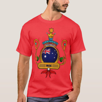 Moe town Australian Flagga Souvenir T Shirt