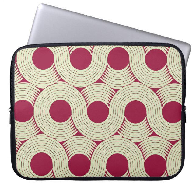 Moebius Rand: Oändligt Red Grönt Tile Laptop Fodral (Framsidan)