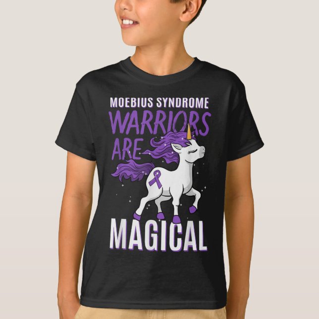Moebius Syndrome Warrior Unicorn Mobius Face Par T Shirt (Framsida)