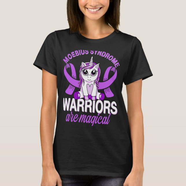 Moebius Syndrome Warriors Moebius Syndrome Awarene T Shirt (Framsida)