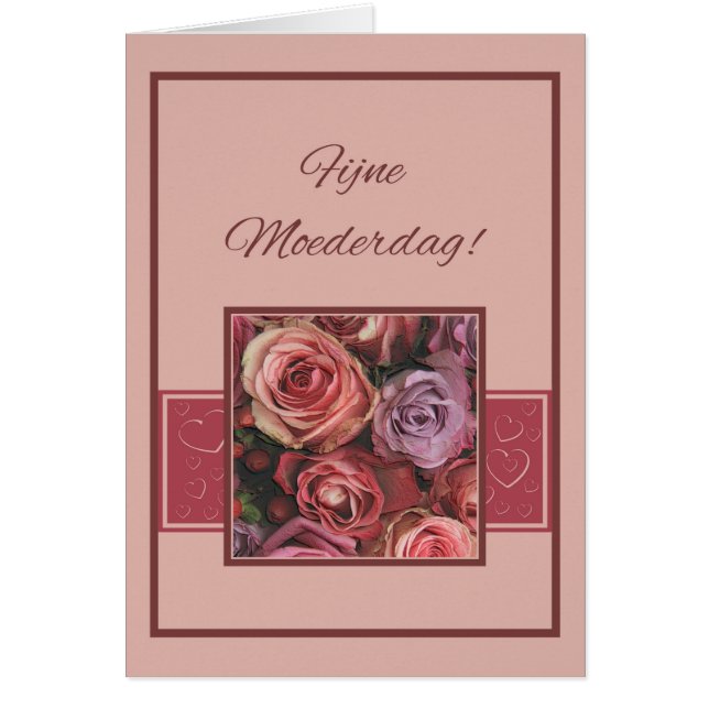 Moederdagkaart dutch Ro & rand Mors dag Hälsningskort (Framsidan)