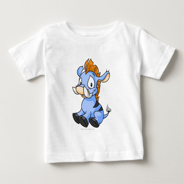 Moehog blått t-shirt (Framsida)