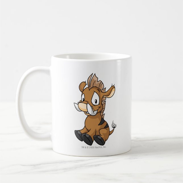 Moehog brunt kaffemugg (Vänster)