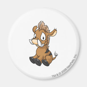 Moehog brunt magnet