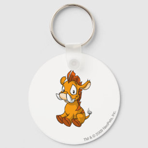 Moehog orange nyckelring