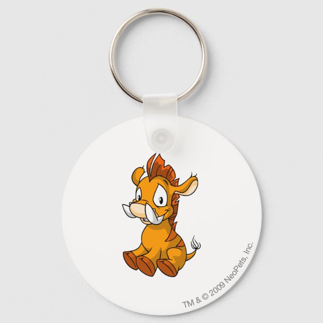 Moehog Orange Nyckelring (Framsida)
