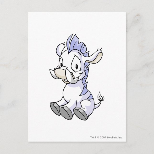 Moehog vit vykort (Framsida)