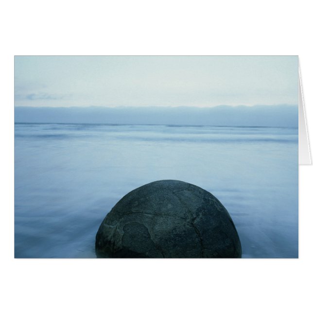 Moeraki Boulders Hälsningskort (Framsidan Horizontal)
