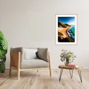 Moeraki - Utskrift av arbetsytekonst Poster