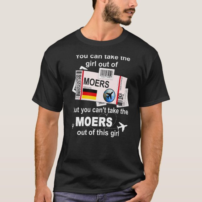 Moers Boarding Pass - Moers Girl - Moers Premium T Shirt (Framsida)