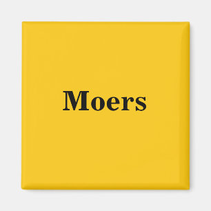 Moers Magnet Schild Guld Gleb