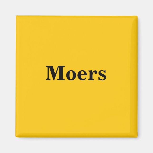 Moers Magnet Schild Guld Gleb (Framsidan)