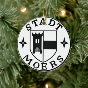 Moers stads-, Tyskland Julgransprydnad Keramik