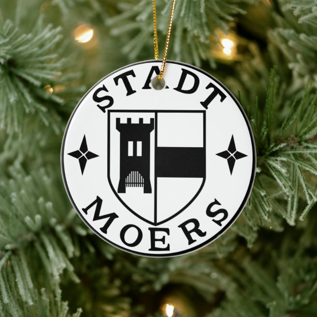 Moers stads-, Tyskland Julgransprydnad Keramik (Träd)