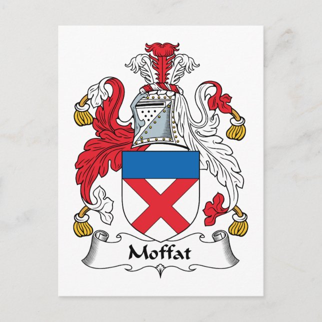 Moffat Family Crest Vykort (Framsida)