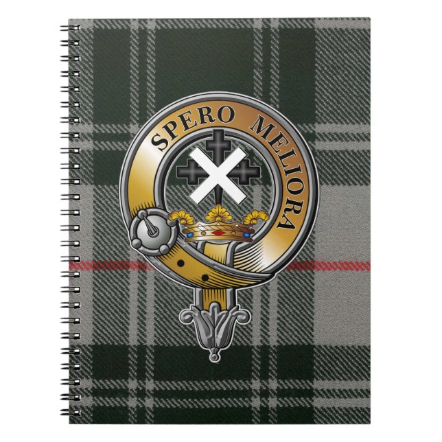 Moffat Tartan & Badge Anteckningsbok (Framsidan)