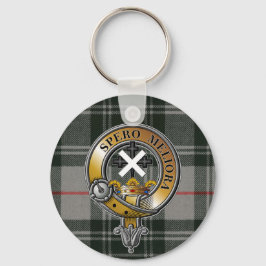Moffat Tartan & Badge Nyckelring