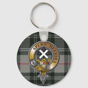 Moffat Tartan & Badge Nyckelring