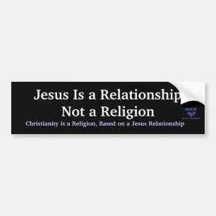 MOFMlogo Jesus är en RelationshipNot per religion Bildekal