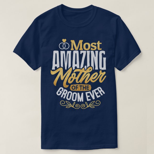 MOG Brudens Mor Bröllop Mest Fantastiska Mor T Shirt (Design framsida)