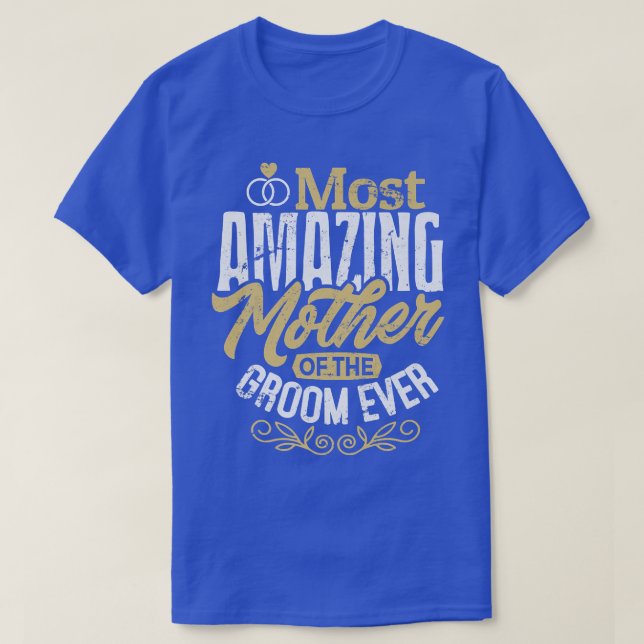 Mog giftar sig mors bröllop mest fantastiska mamma t shirt (Design framsida)