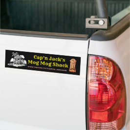 Mog Mog Shack Bumper Sticker Bildekal