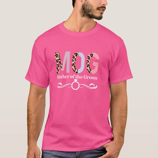 MOG Mor i Groom Leopard-Mamman i Groom T Shirt (Framsida)
