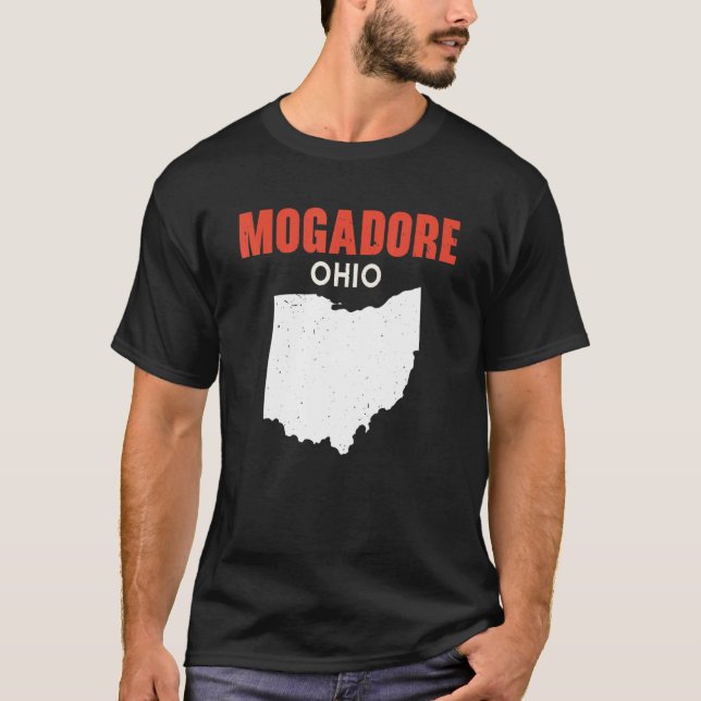 Mogadore Ohio USA State America Travel Ohioan T Shirt (Framsida)
