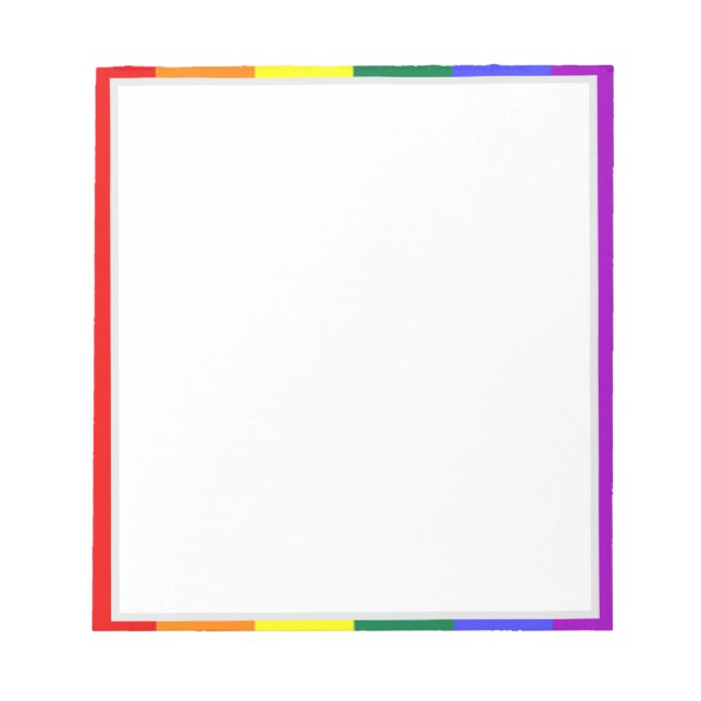 MOGAI LIOM LGBT Rainbow Edged Anteckningsblock (Framsida)