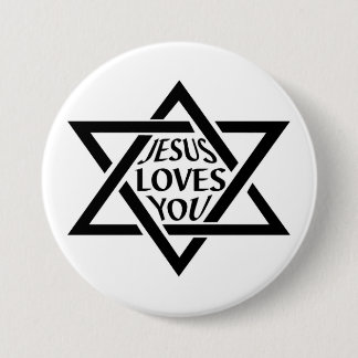 Mogan David stjärna - Jesus älskar dig Knapp