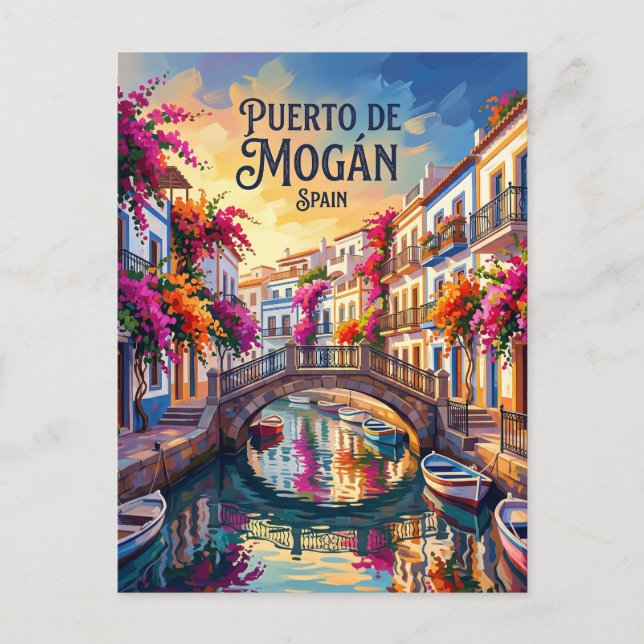 Mogán (Lilla Venedig) Spanien Vykort (Framsida)