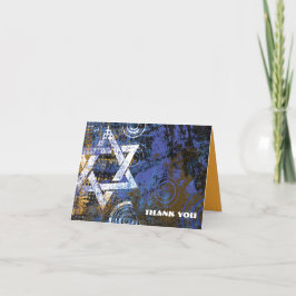 Mogen David Circular Star Foldat - tackkort
