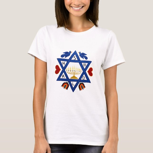 Mogen David - davidsstjärna Tee Shirt (Framsida)